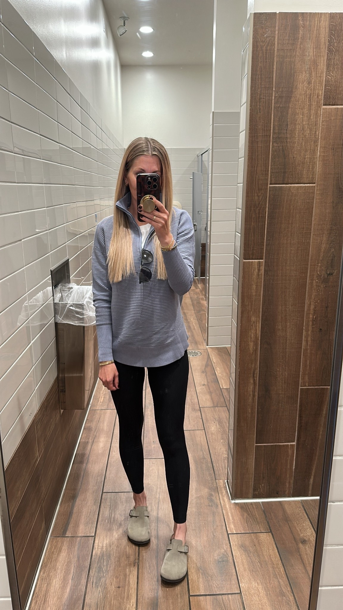 Cozy fall road trip outfit - wearing a small in the 1/4 zip pullover in the color “grey” even though it’s more of a moody blue in person. 

#LTKHalloween #LTKSeasonal #LTKTravel