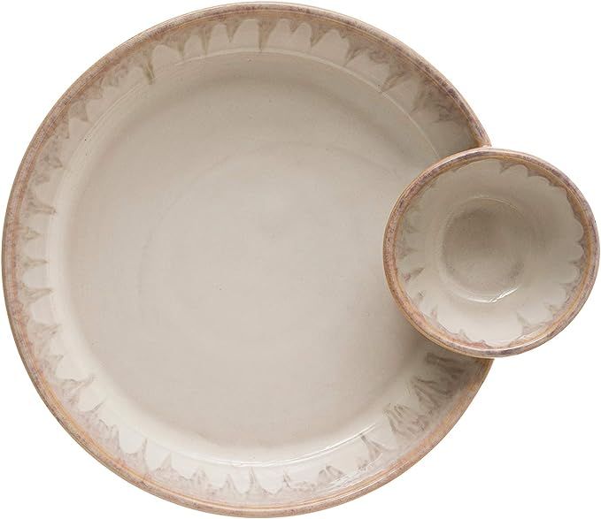 Bloomingville Cream Stoneware Serving Dish | Amazon (US)