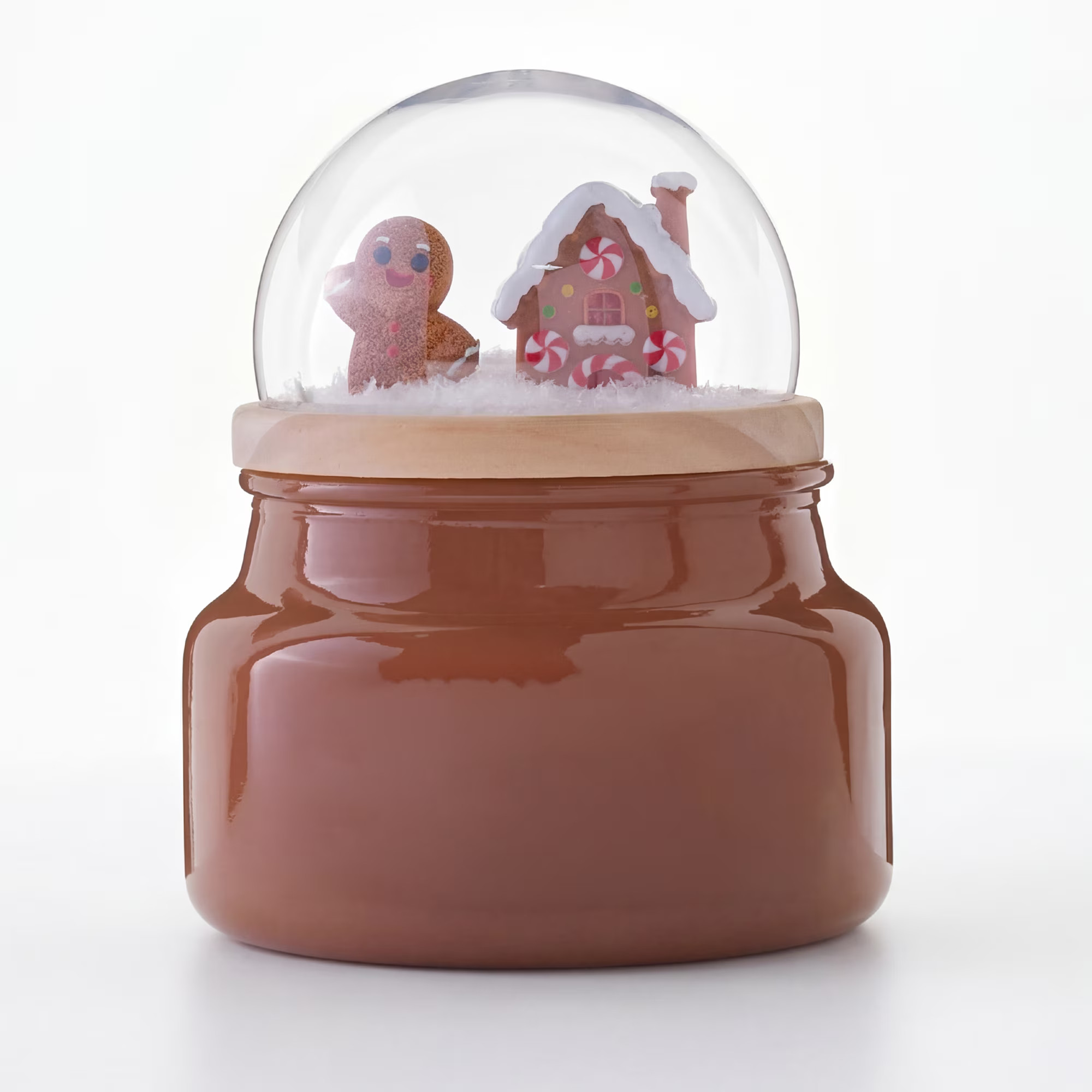 Mainstays Gingerbread Scented Snowglobe Candle 7 oz with Decorative Lid | Walmart (US)
