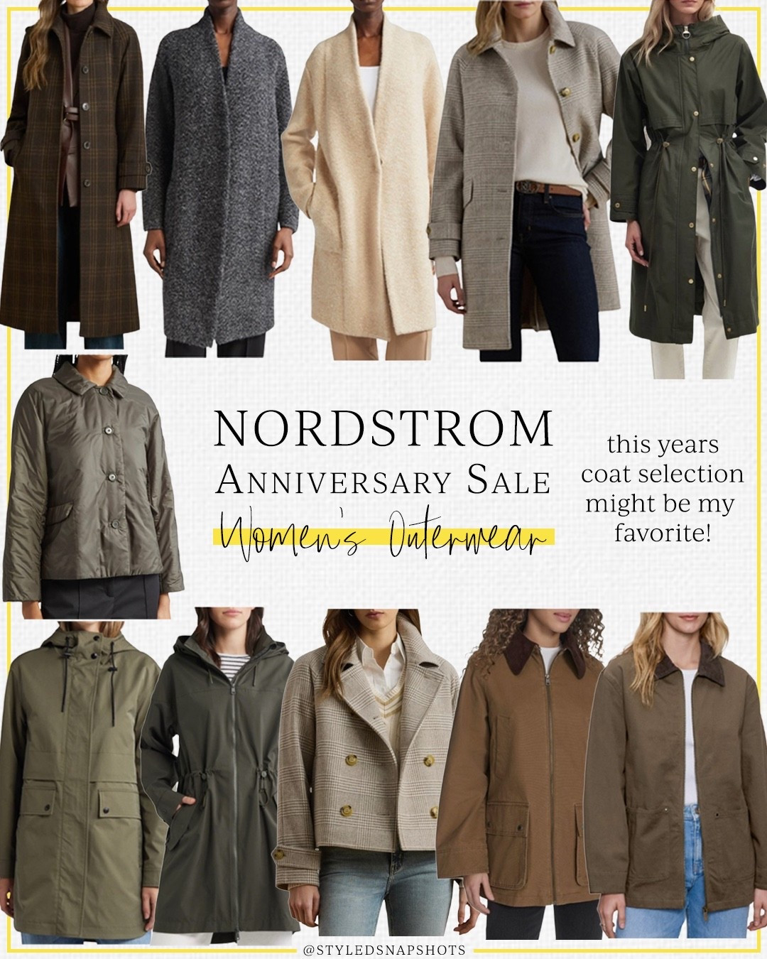 This years NSale coat selection might be my favorite ever! Most are under $200, but included a few splurge worthy finds. 

Outerwear, fall jacket, Nordstrom anniversary sale 

#LTKStyleTip #LTKSaleAlert #LTKSeasonal