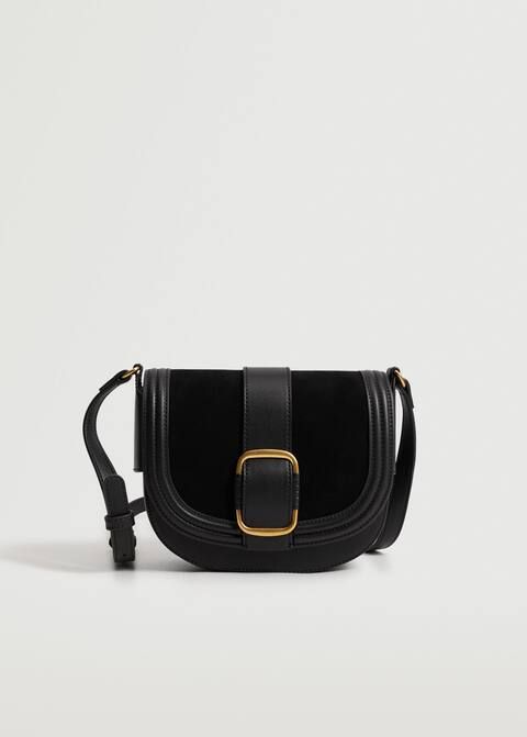 Buckle leather bag | MANGO (US)