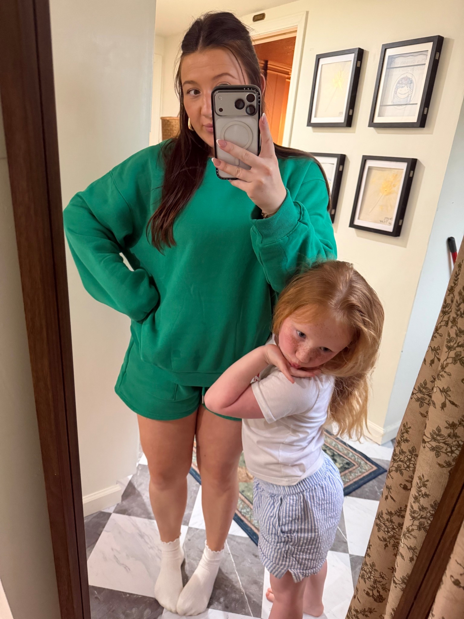 Today’s postpartum fit ft. Cali!