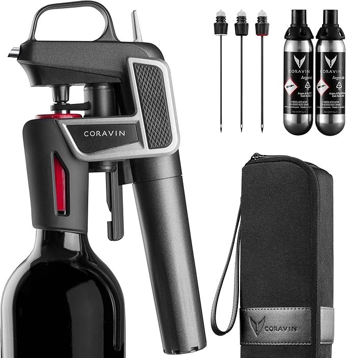 Coravin Model Two Plus Pack Wine Preservation System, 2, Includes 2 Argon Capsules, Replacement N... | Amazon (US)