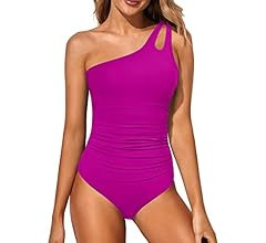 Holipick One Shoulder One Piece Swimsuit for Women Tummy Control Bathing Suits Modest Full Covera... | Amazon (US)