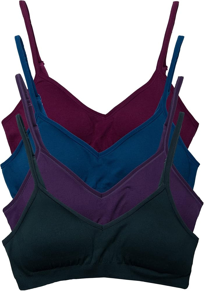Kalon Women’s 4 Pack Demi Padded Bralette Wireless Comfortable Bra | Amazon (US)