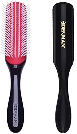 Denman Hair Brush for Curly Hair D3 (Black) 7 Row Classic Styling Brush for Detangling, Separatin... | Amazon (US)