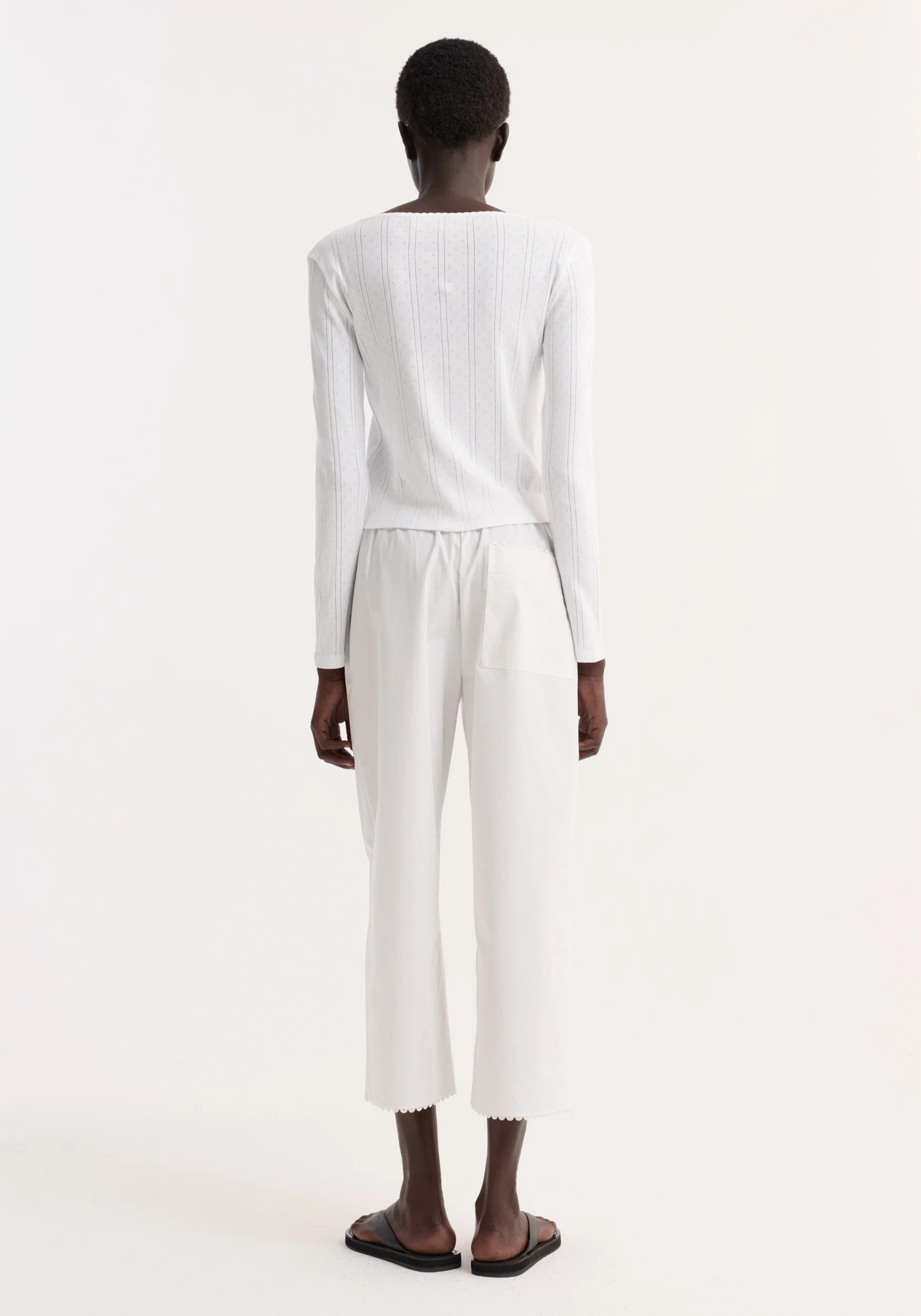 Pointelle cardigan | off white | Rohe