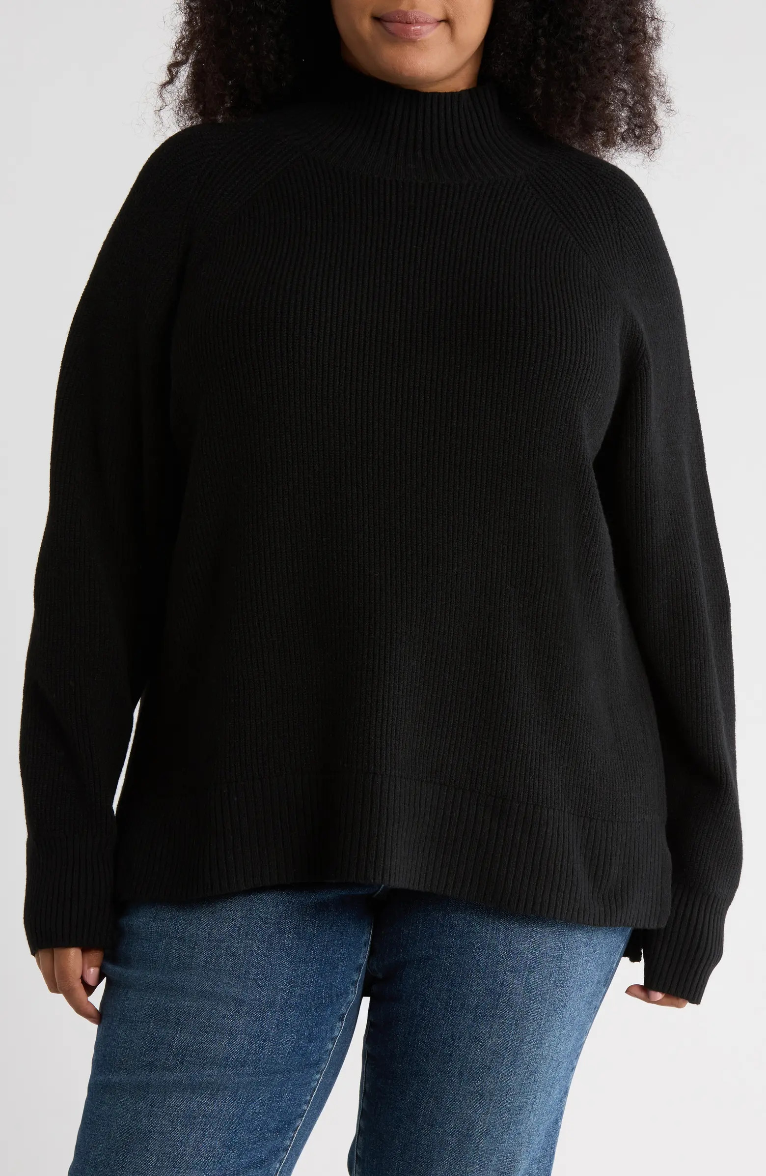 NORDSTROM RACK Mock Neck Raglan Sleeve Sweater | Nordstromrack | Nordstrom Rack