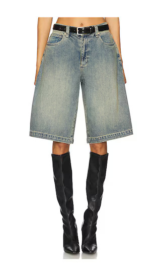 95 Super Baggy Jort in Tint Dark Blue | Revolve Clothing (Global)