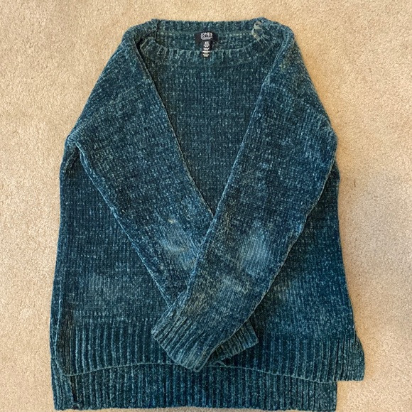Turquoise Chenille Sweater | Poshmark