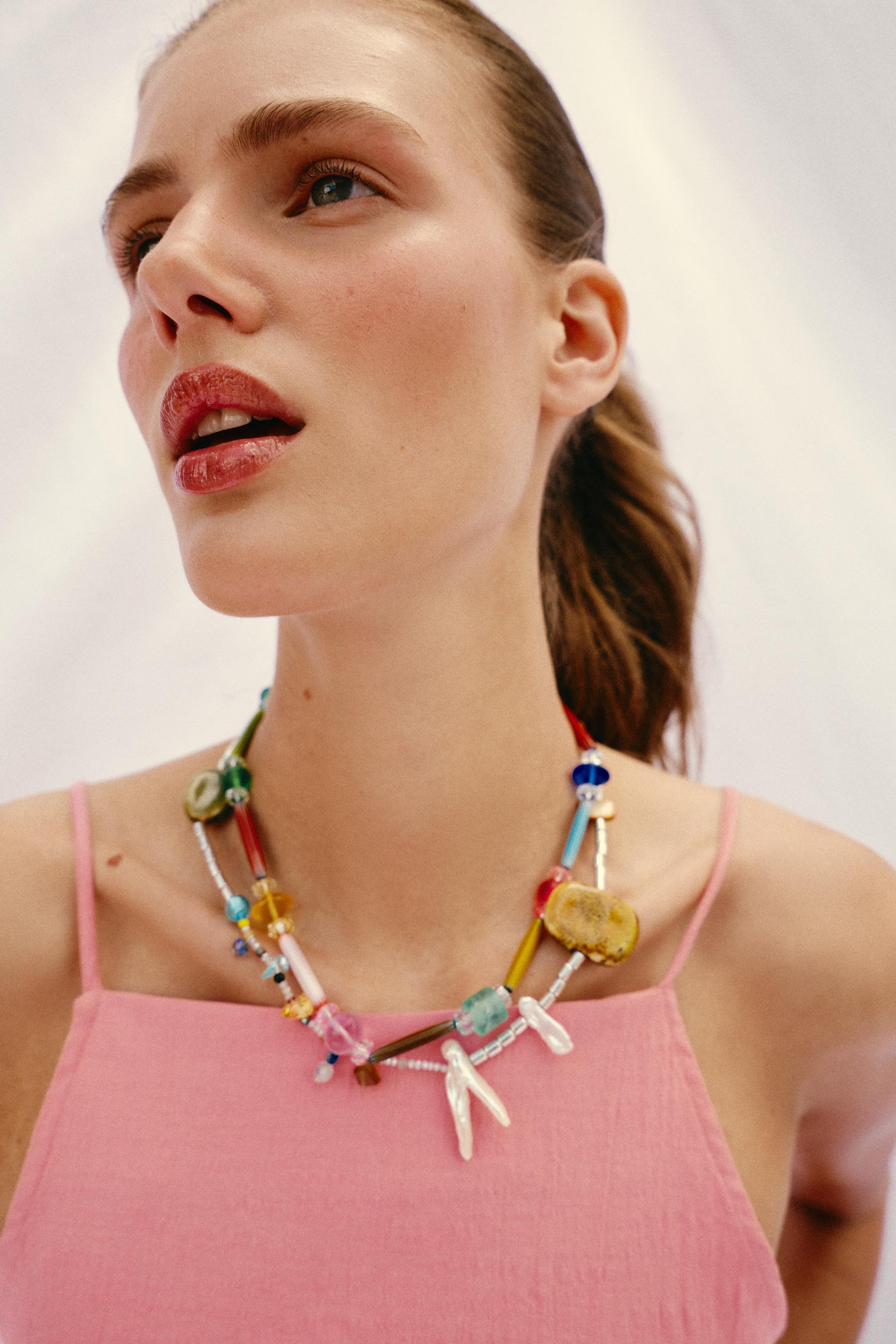 BEADED SHELL NECKLACE | Zara US
