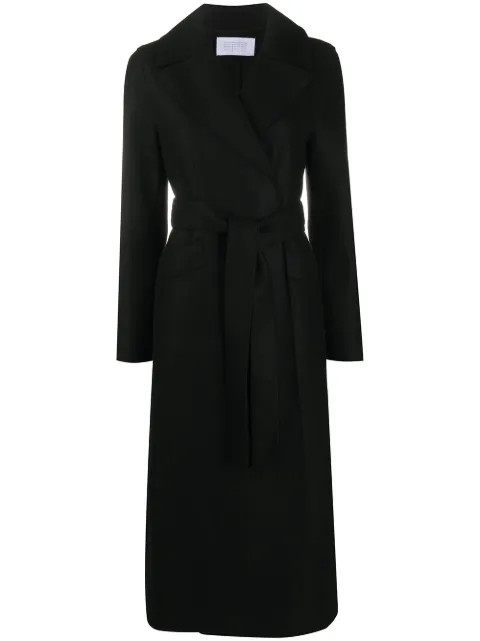 Harris Wharf London wrap-around Virgin Wool Coat - Farfetch | Farfetch Global