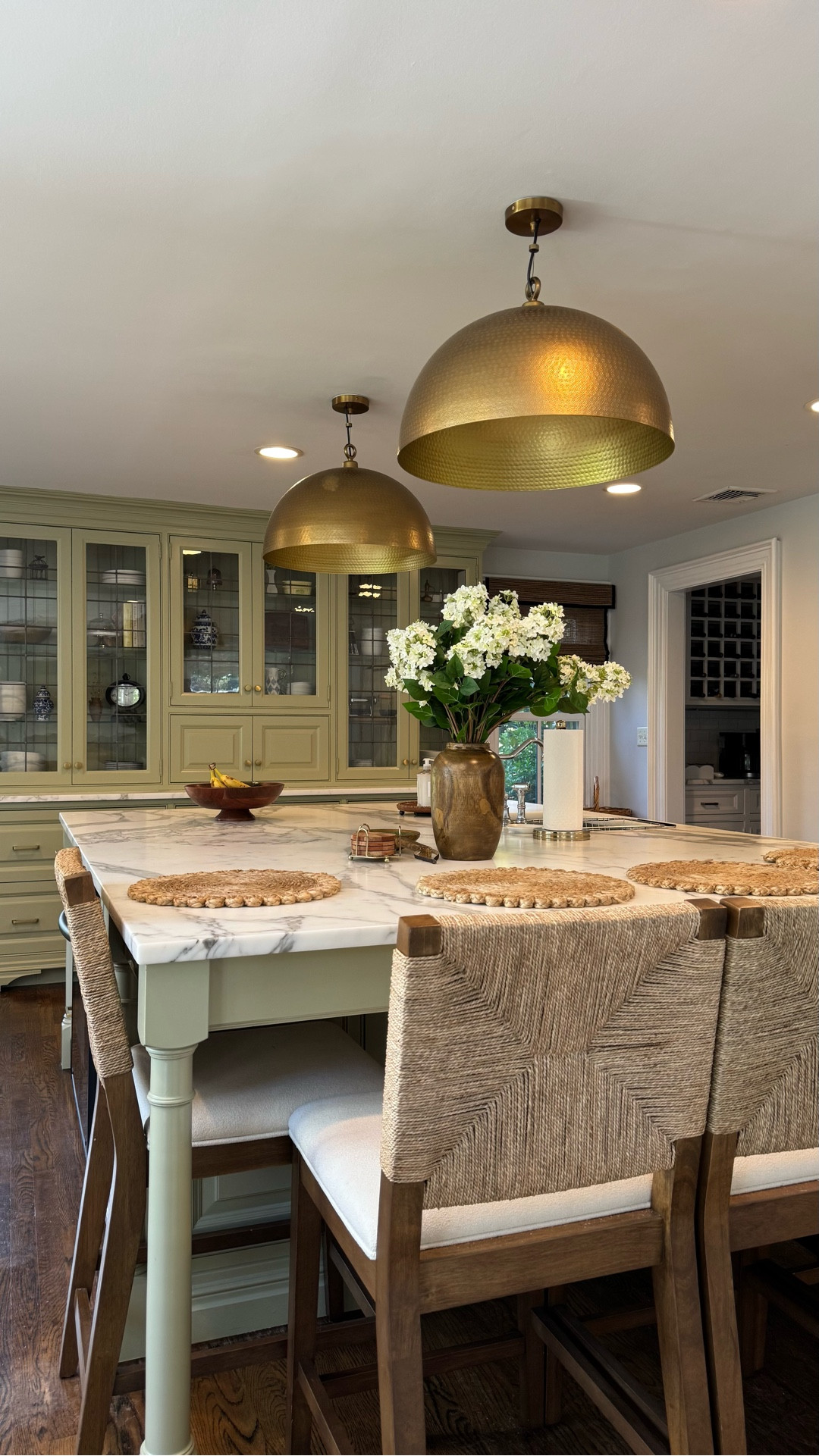 Our kitchen update! From black to green and white cabinets, it feels so much more us 🥰 happy to say this room is now complete!!
 

#LTKSeasonal #LTKSaleAlert #LTKHome