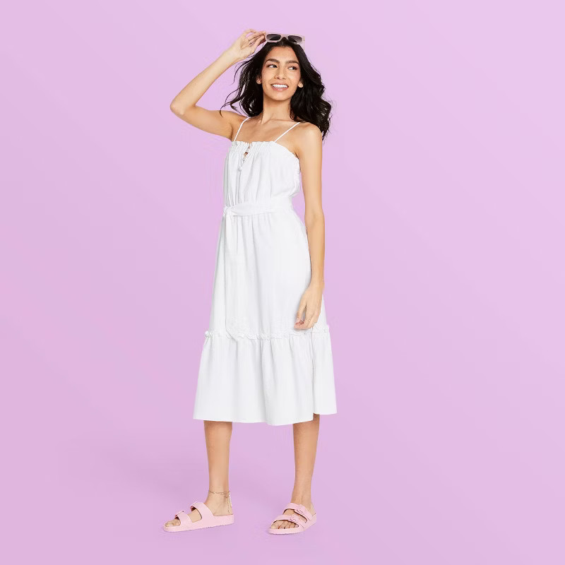 Women's Sleeveless Tiered Dress - Stoney Clover Lane x Target White | Target
