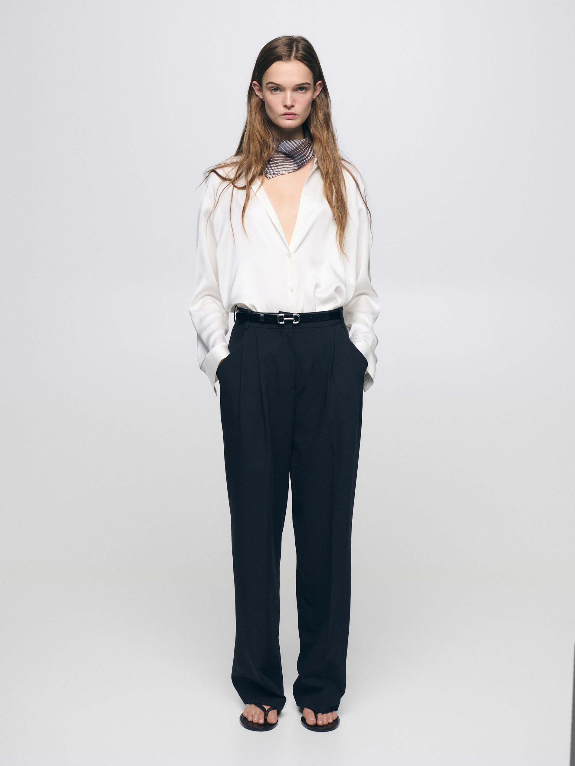 Lightweight regular fit 100% lyocell shirt | Massimo Dutti US