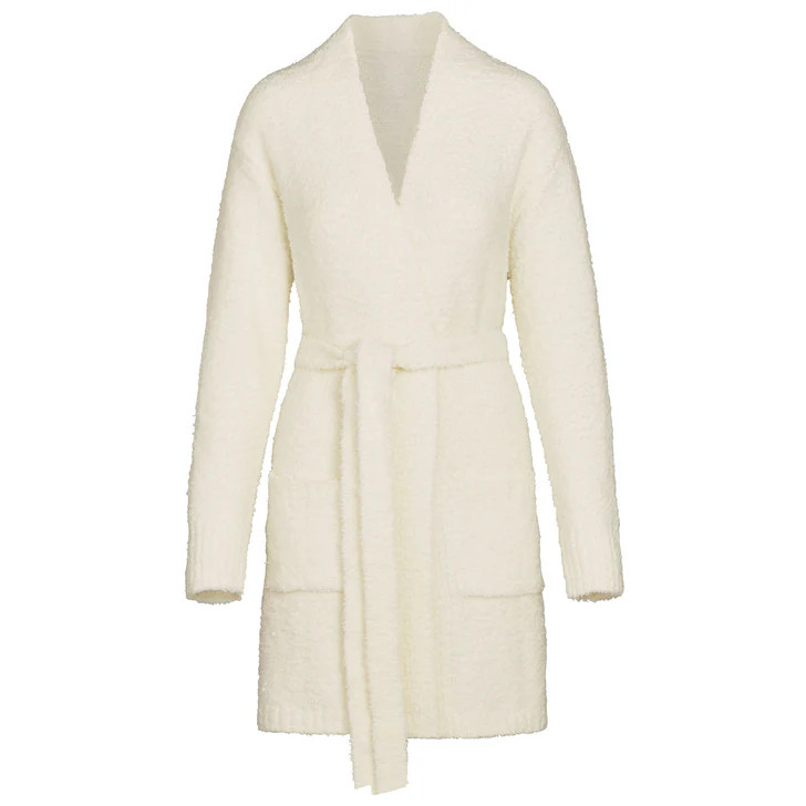COZY KNIT SHORT ROBE | BONE | SKIMS (US)