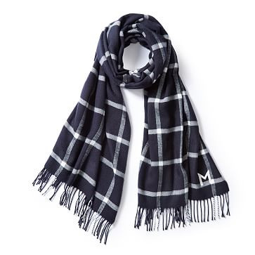 ITALIAN WINDOWPANE BLANKET SCARF | Mark and Graham