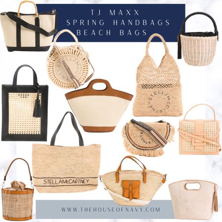 Spring handbags and beach bags for spring break from TJ Maxx including designer raffia, rattan, and designer inspired like this Chloe bag look alike. #beach bag #rattanbag #raffiabag 

#LTKSeasonal #LTKunder100 #LTKitbag