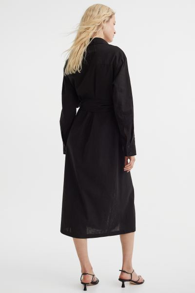 Linen-blend shirt dress | H&M (UK, MY, IN, SG, PH, TW, HK)