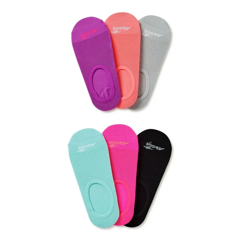 Avia Women's Micro Performance Sport No Show Liner Socks, 6-Pack | Walmart (US)