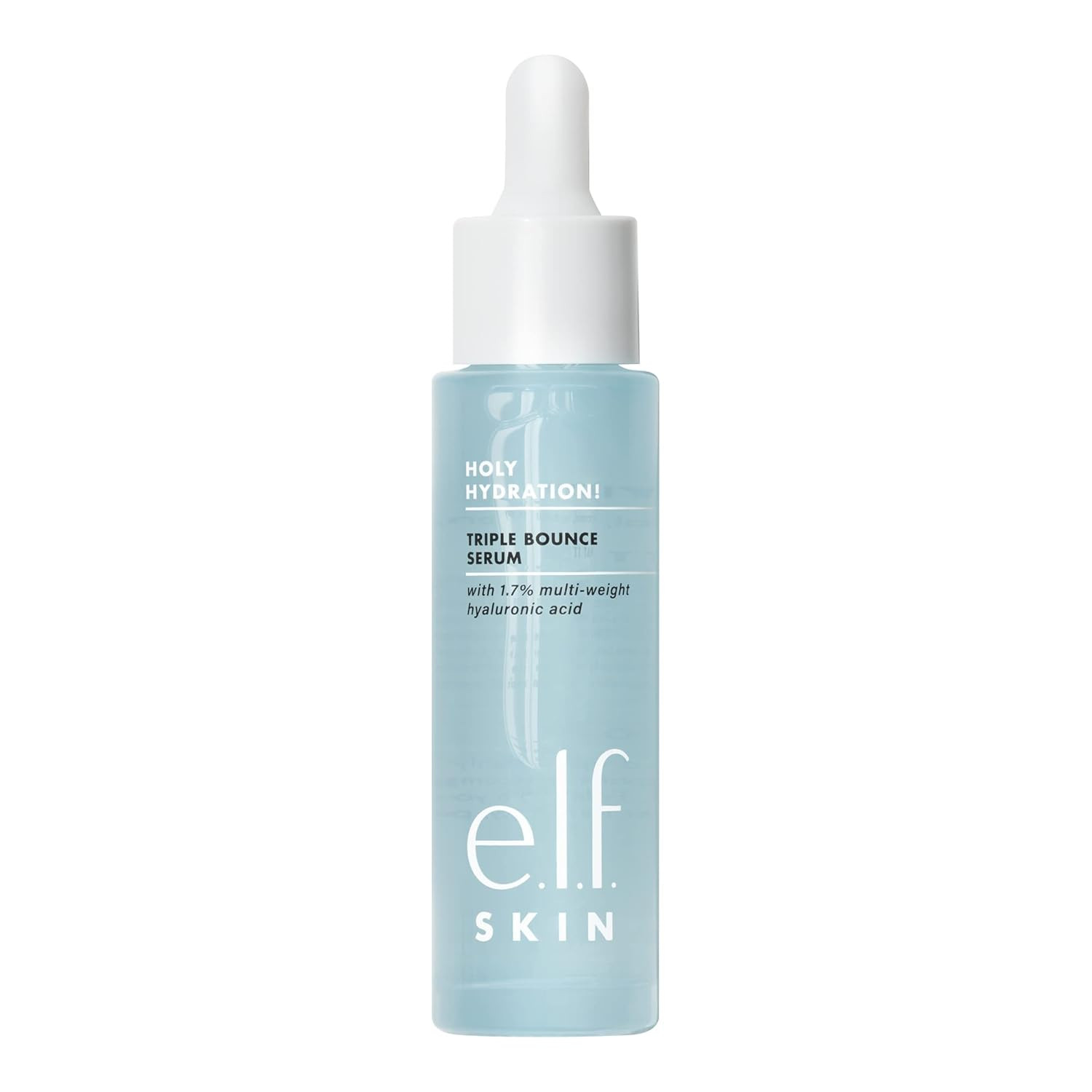 e.l.f. SKIN Holy Hydration! Triple Bounce Serum, 1.7% Hyaluronic Acid Serum For Plump, Bouncy Ski... | Amazon (US)