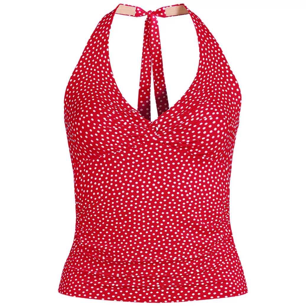 Women's Twist Halter Tankini Top | Lands' End (US)