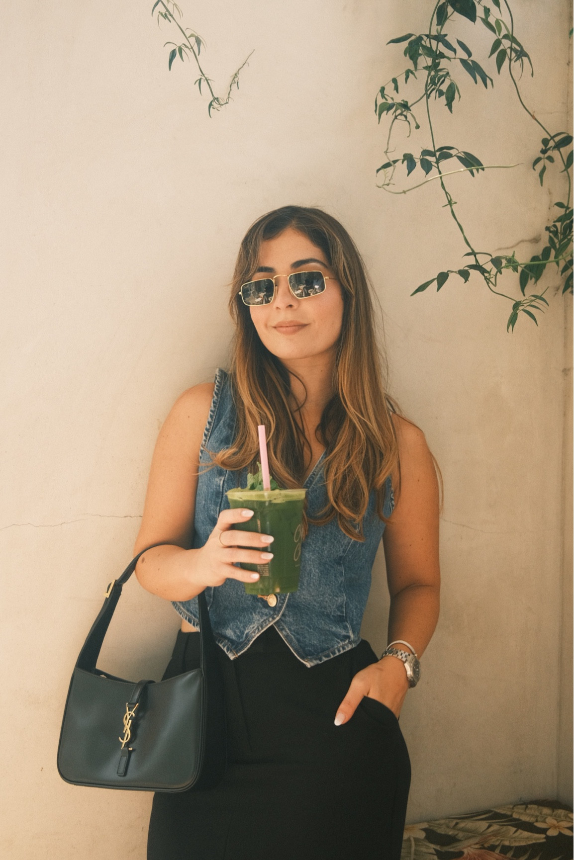 Early fall outfit idea 🍂

LA edition 

Denim vest, Pencil skirt, Maxi skirt, ray ban, le 5 à 7 YSL 

#LTKSeasonal #LTKStyleTip #LTKTravel