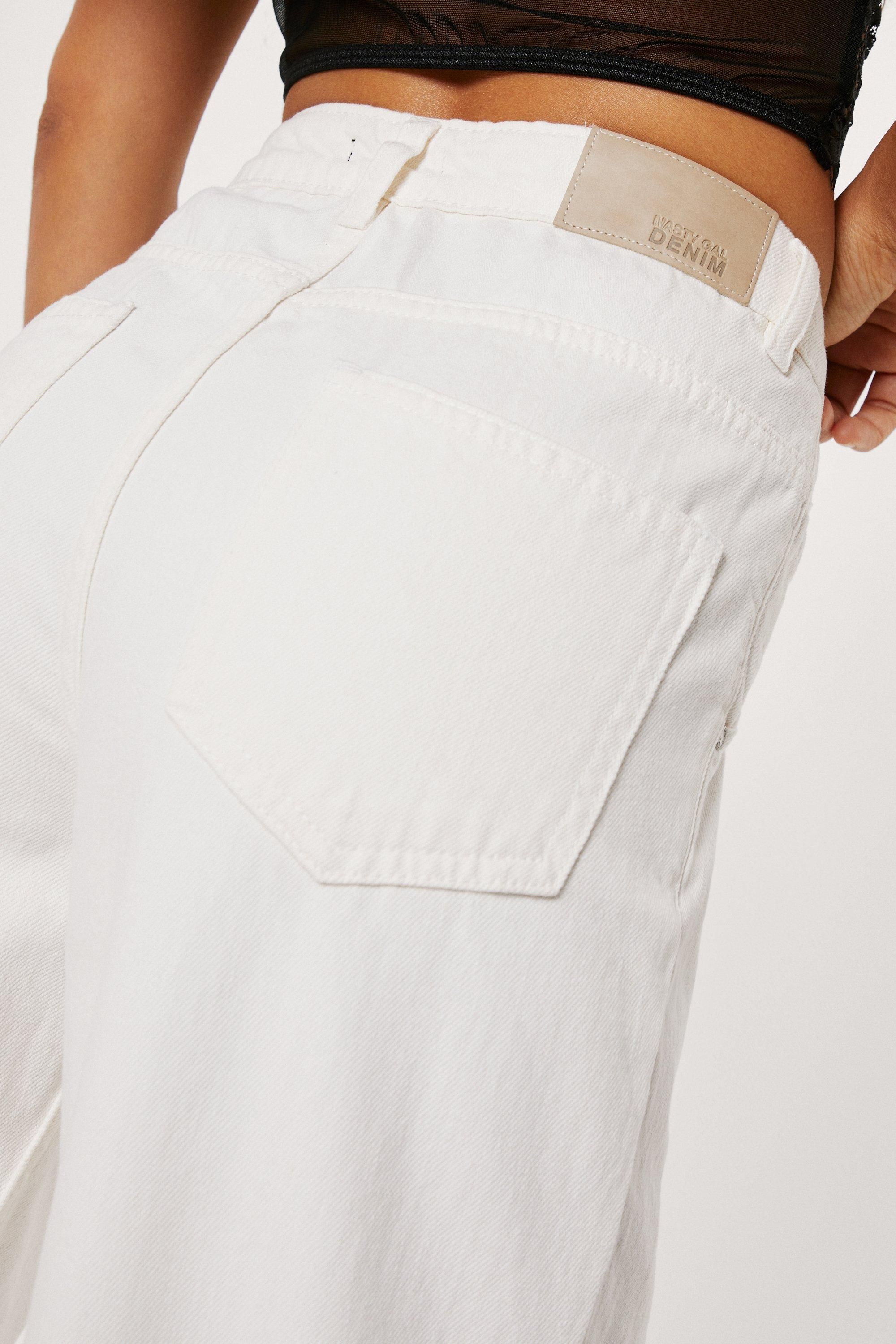 Petite High Waisted Wide Leg Jeans | Nasty Gal Canada