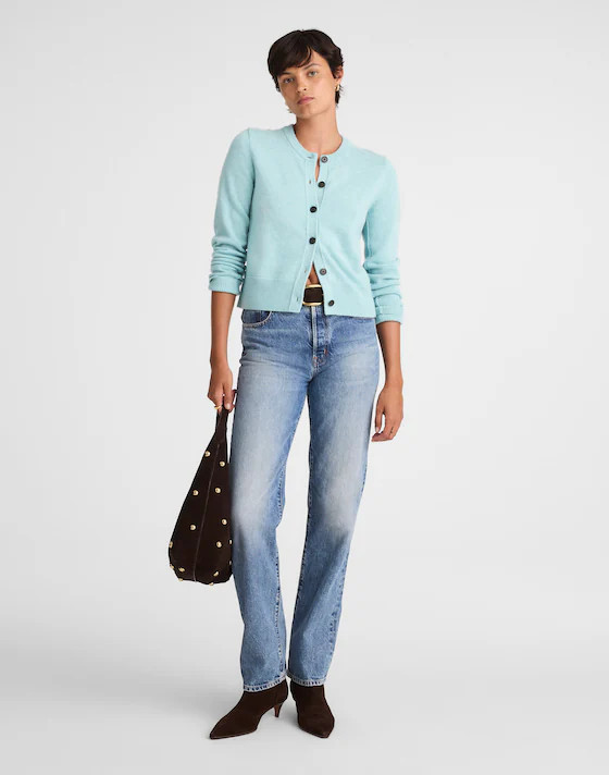 Cashmere Button-Front Cardigan Sweater | Madewell | Madewell