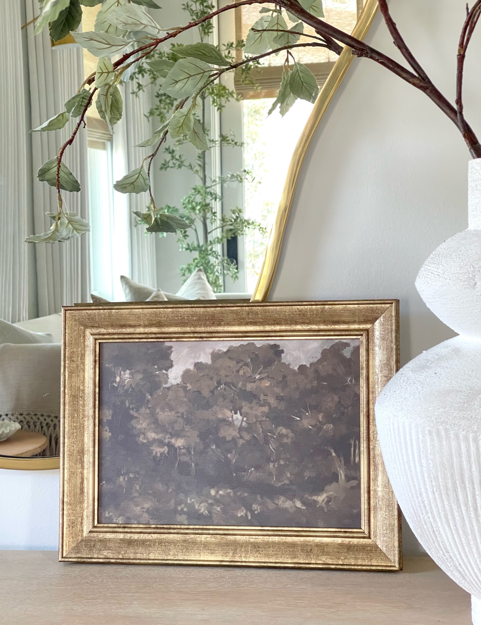 16"x12" Moody Trees Framed Wall Art Canvas Board - Threshold™ designed with Studio McGee, target find, vintage inspired art, gold frame, entryway decor, home decor, living room decor, bathroom decor, bedroom decor 

#LTKhome #LTKfindsunder50