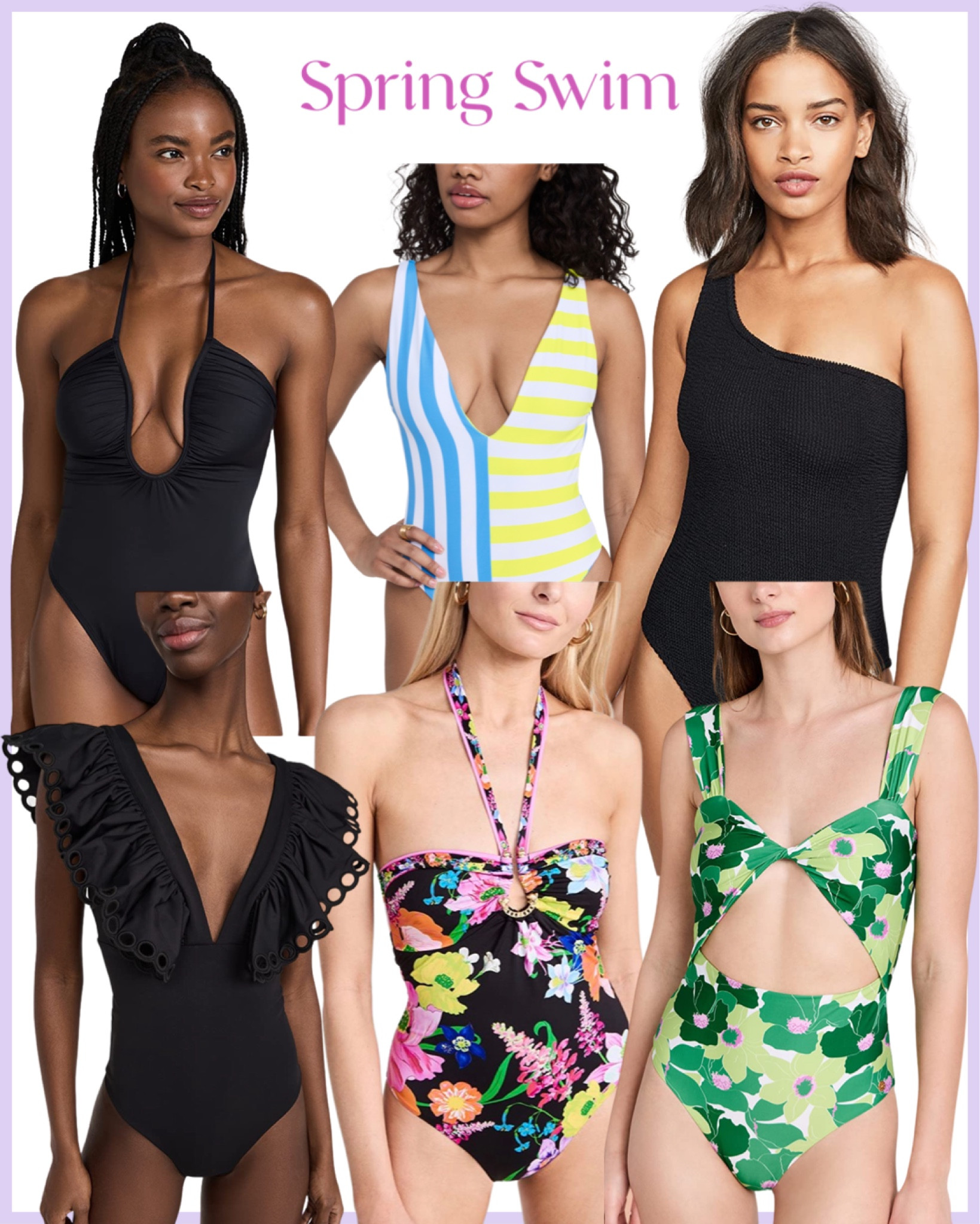 Spring swim one pieces from Shopbop 

#LTKswim #LTKFind #LTKSeasonal