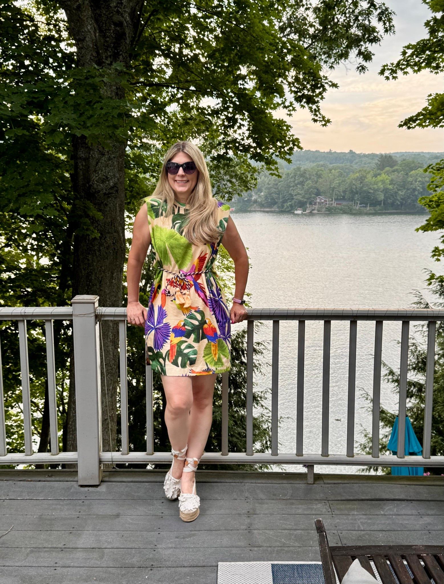 Welcome to the Jungle #wedges #tropical #prints #minidress #tiewaist 

#LTKTravel #LTKStyleTip #LTKSeasonal