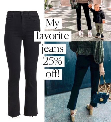 Mother jeans
Black jeans 
#ltku
#LTKsalealert 
#LTKFestival #LTKSeasonal #LTKFind