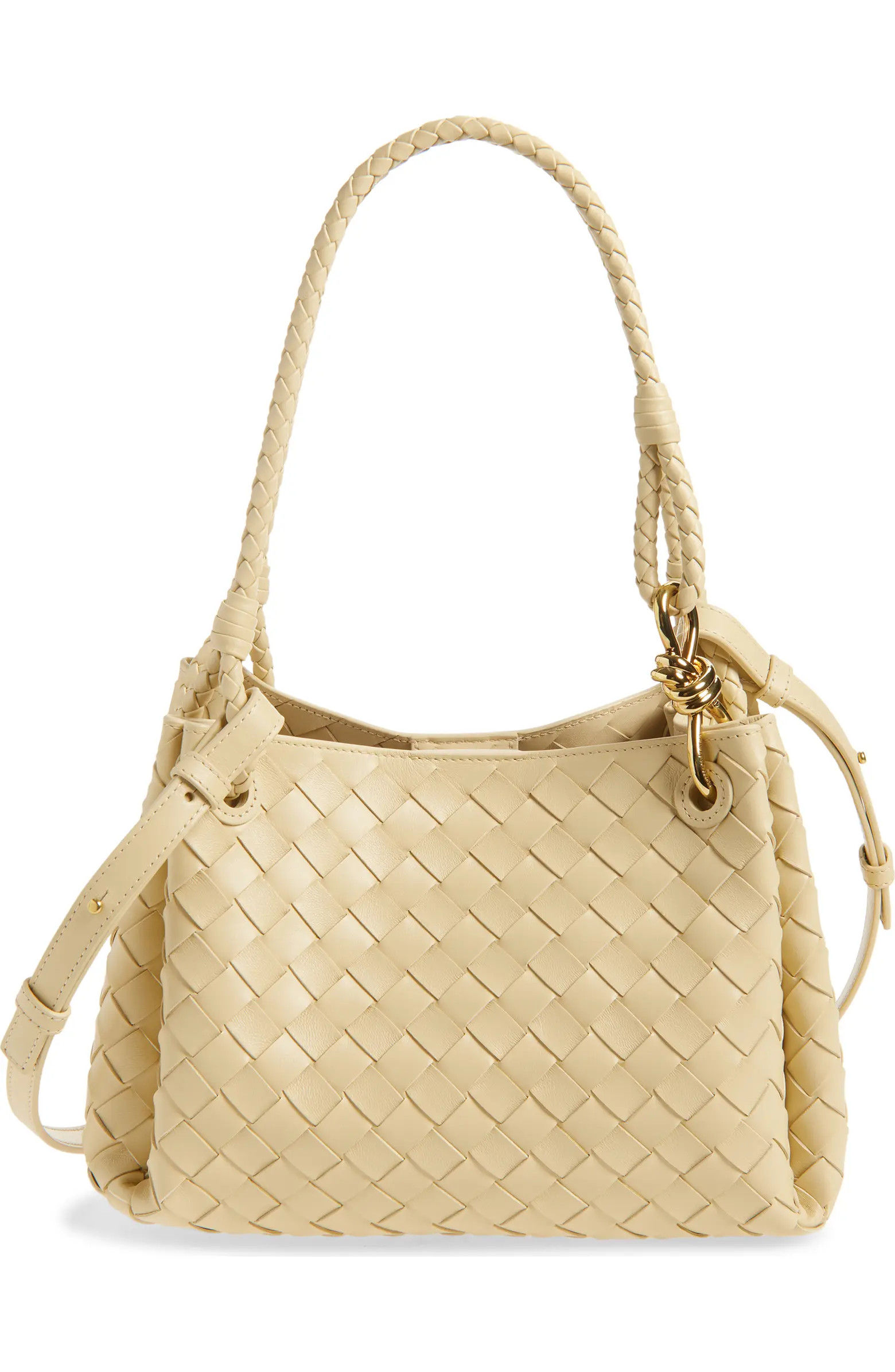Small Parachute Intrecciato Leather Shoulder Bag | Nordstrom