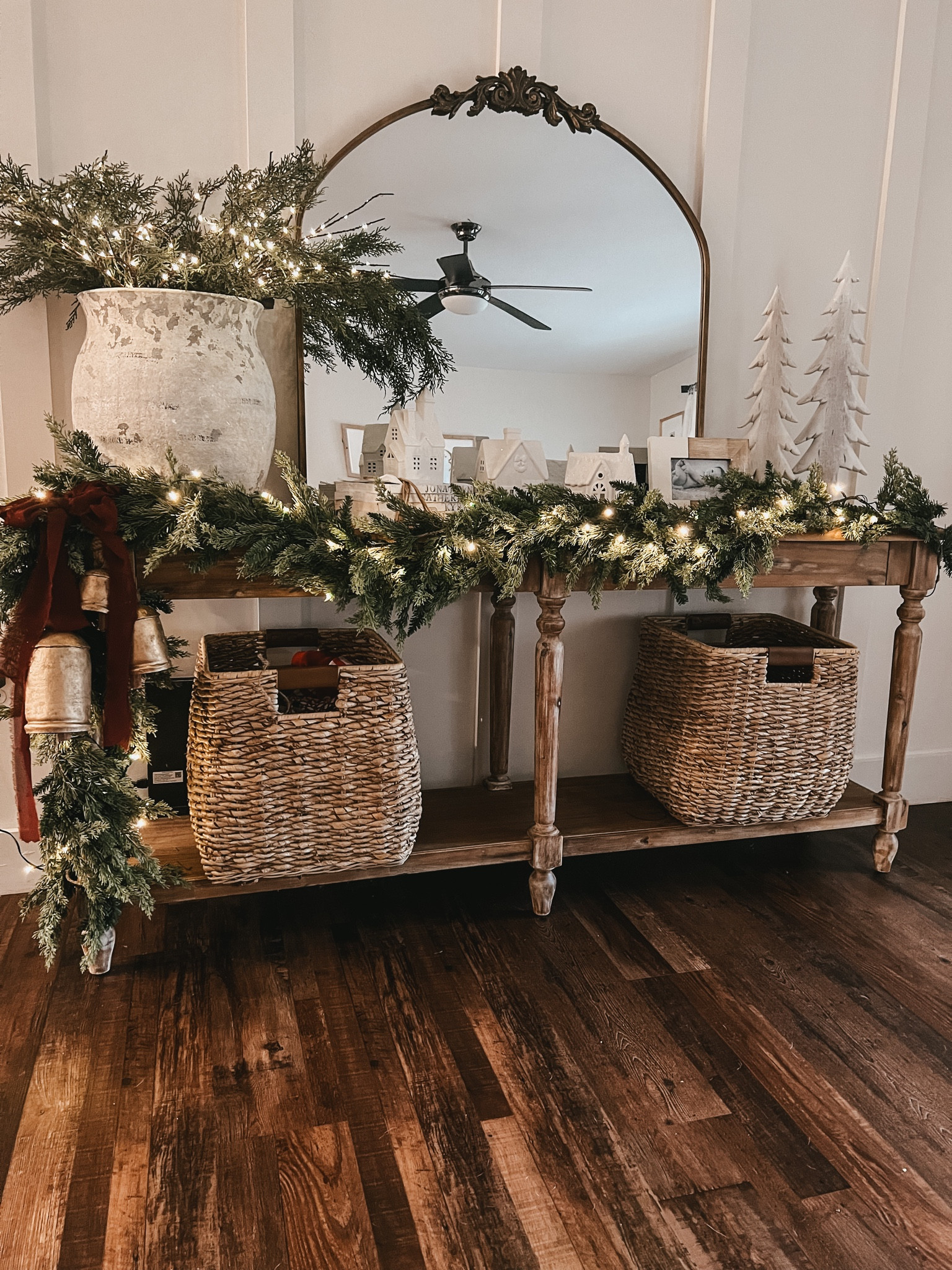 Wood Everett Foyer Table curated on LTK