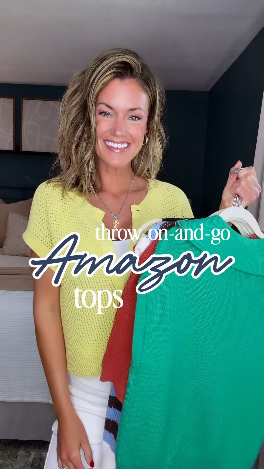Easy throw on and go tops from Amazon. Wearing size small in all styles.

#LTKOver40 #LTKSeasonal #LTKootd