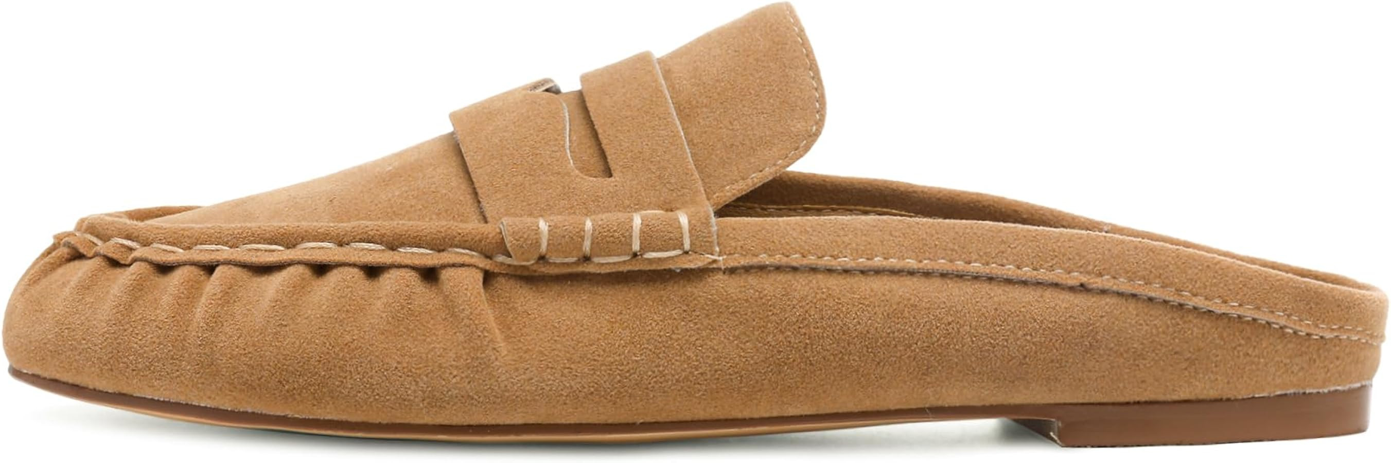 Penny Loafers for Women Comfortable Slip on Suede Loafers Mules Women’s Closed Toe Loafer Slide... | Amazon (US)