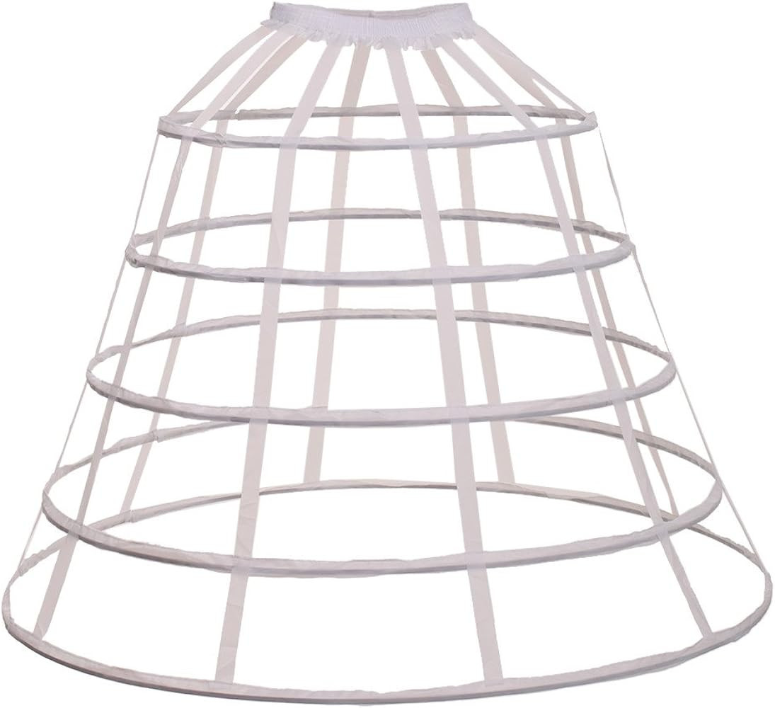 GRACEART Victorian Dress Pannier Hoop Skirt Bustle Cage Skirt | Amazon (US)