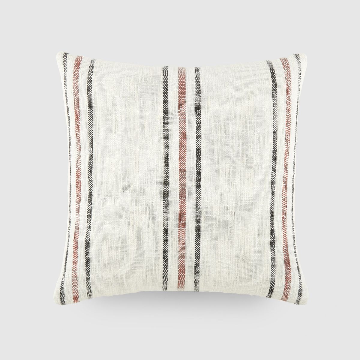 Yarn Dyed Cotton Decor Throw Pillow Cover and Pillow Insert Set in Framed Stripe Pattern - Becky ... | Target