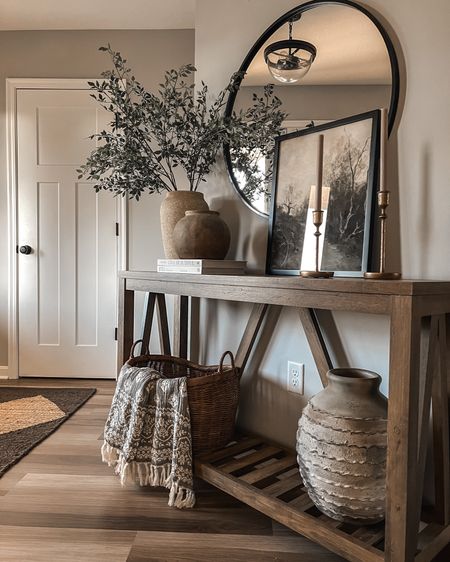 Entryway | Console Styling | Vase Styling | Pottery Barn Vase | Front Door Rug | Faux Tree | Corner Styling

#LTKhome #LTKstyletip