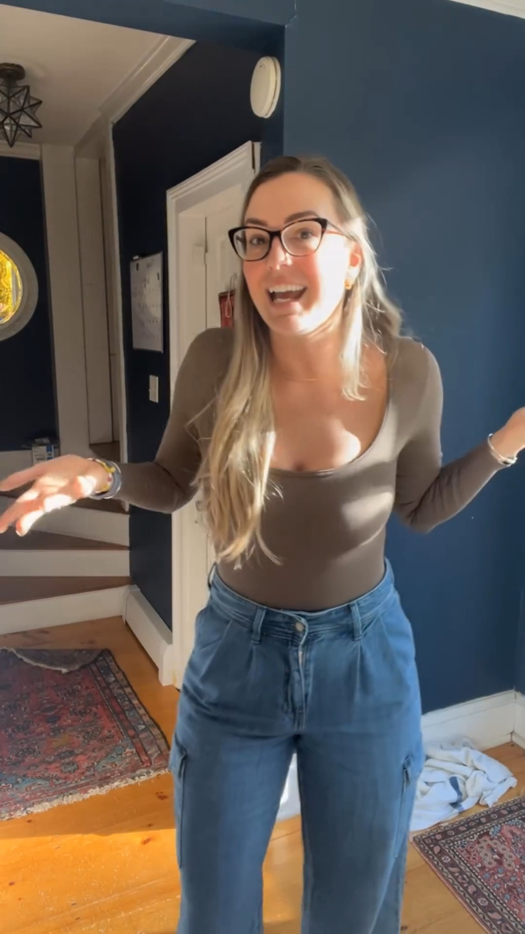 Midsize mom jeans for tall women - I am 5’10, 170lbs and wearing a size ten 

#LTKfindsunder50 #LTKmidsize #LTKstyletip