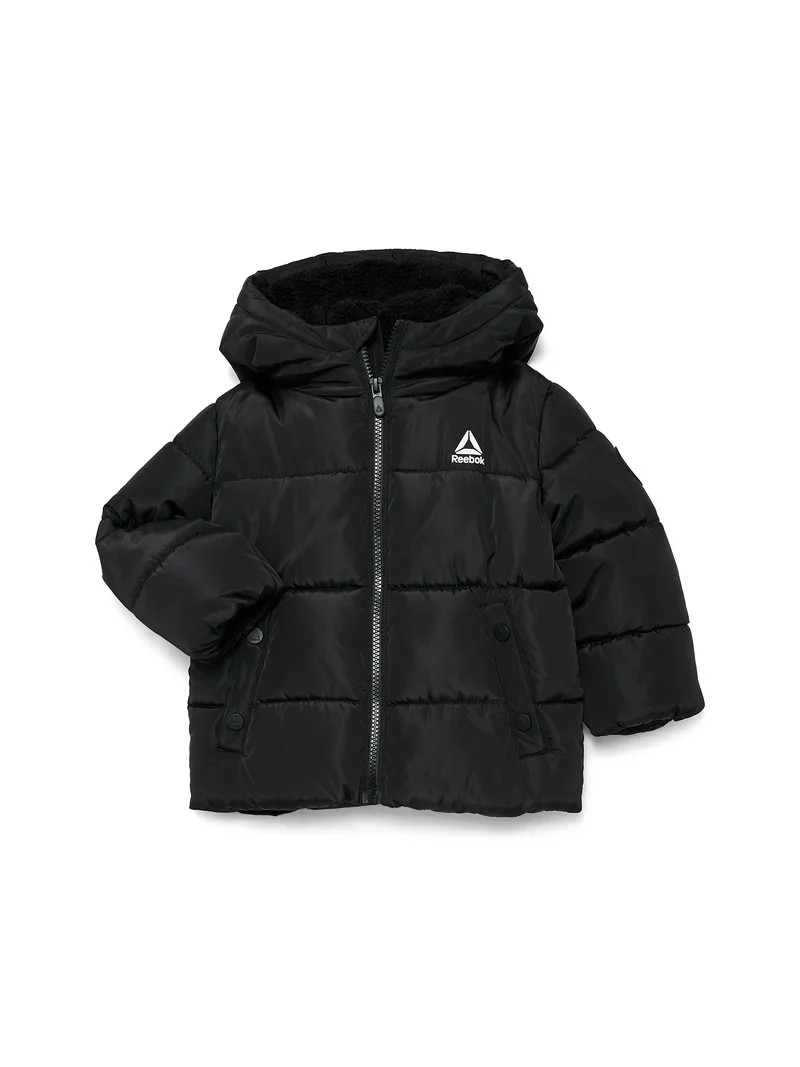 Reebok Toddler Heavyweight Puffer Jacket with Hood, Sizes 12M-5T - Walmart.com | Walmart (US)