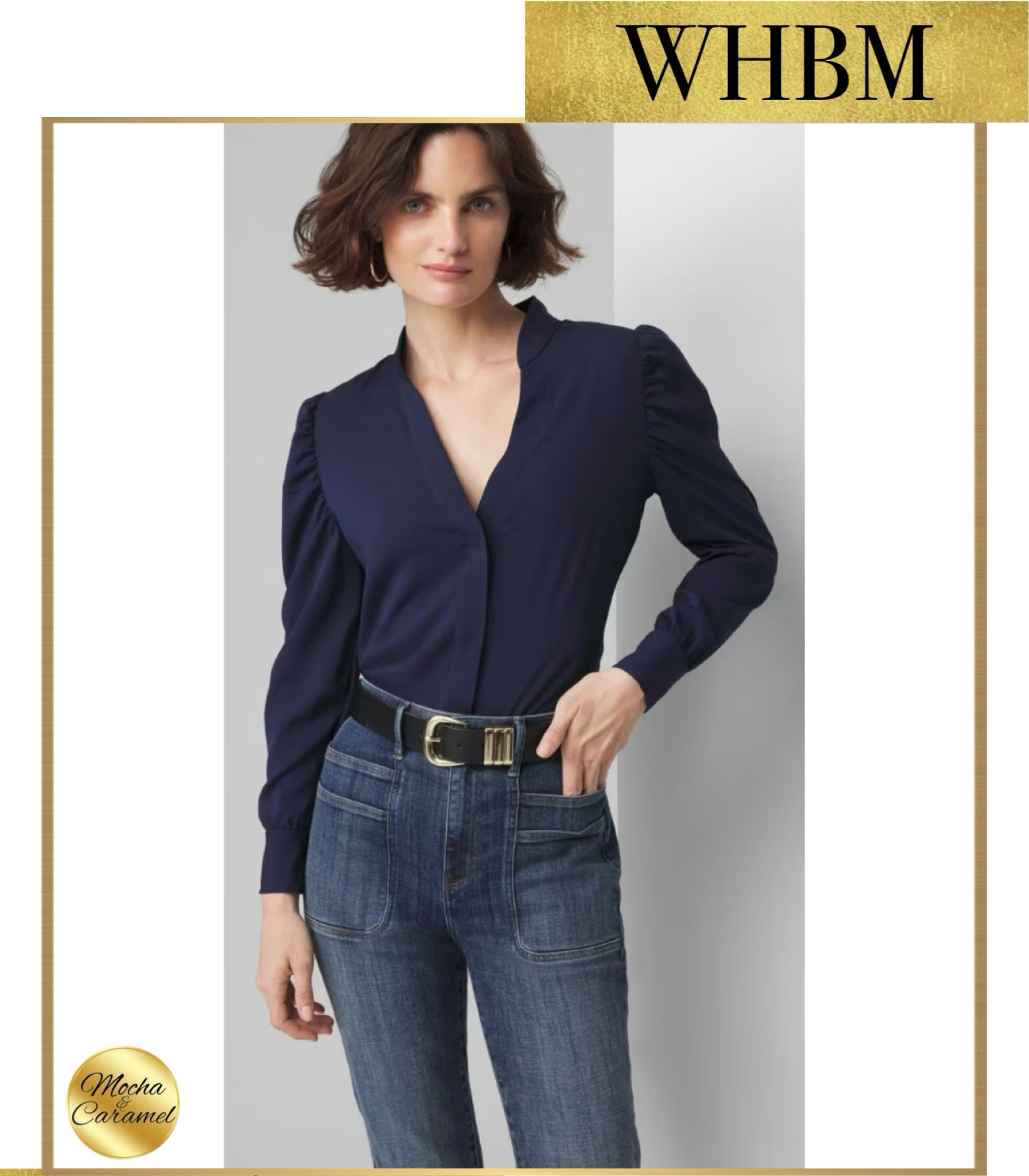 White House Black Market • Long Sleeve Y-Neck Shirt

#LTKworkwear #LTKstyletip #LTKSeasonal