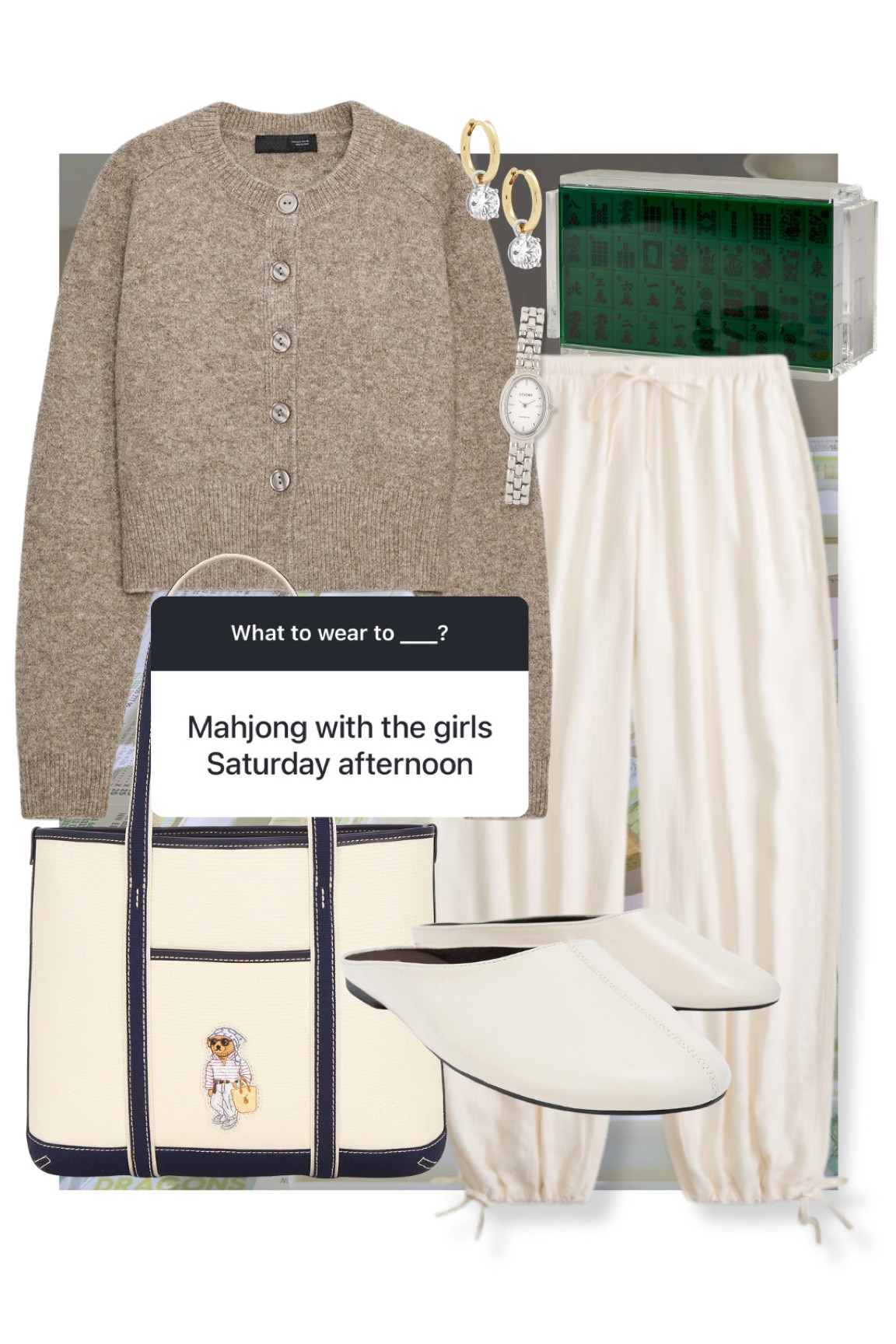 What to wear to mahjong with the girls on a Saturday afternoon! #kathleenpost