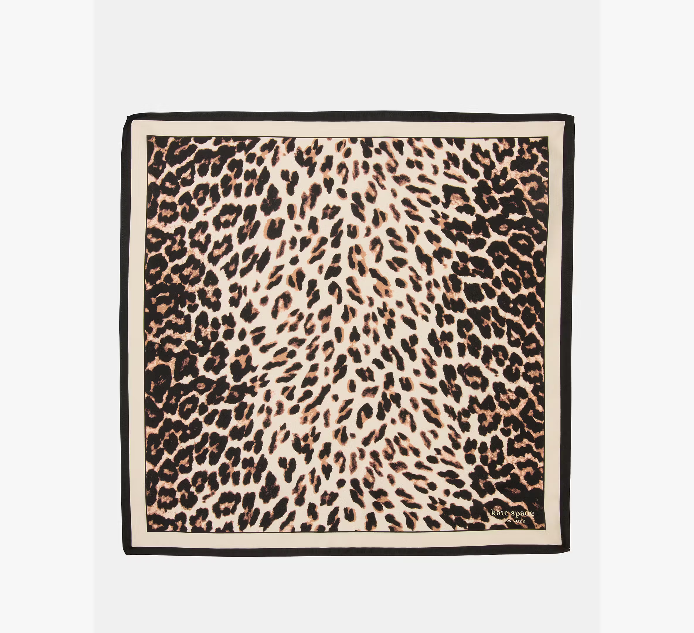 Kate Spade Downtown Leopard Silk Square Scarf, Warm Beige | Kate Spade (US)