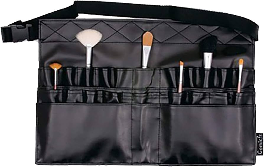 Comicfs Makeup Brush Bag A1 Professional Cosmetic Holder 28 Pockets Organizer Apron with Artist B... | Amazon (US)