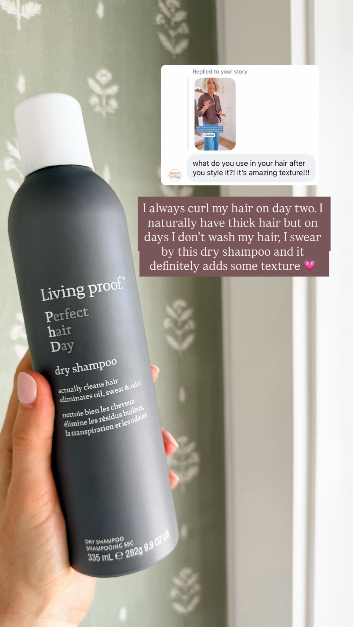 My holy grail dry shampoo! It absorbs oils super well and adds great texture and volume. A must have!

Loverly grey, living proof dry shampoo, everyday hair routine, best dry shampoo, volume texture hair spray

#LTKBeauty