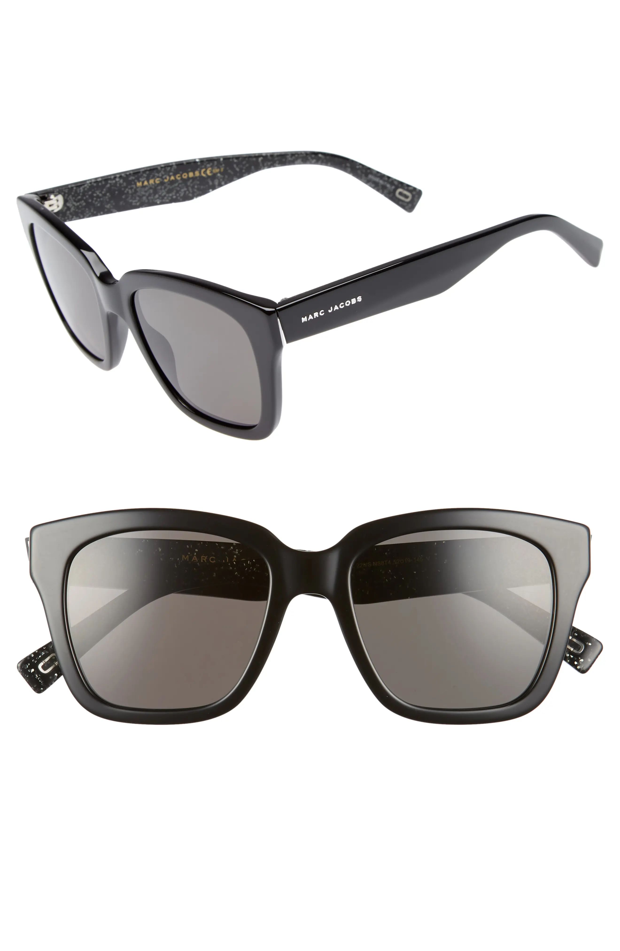 MARC JACOBS 52mm Square Polarized Sunglasses | Nordstrom