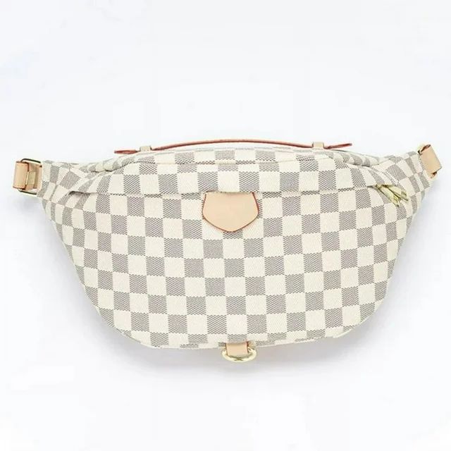 BUTIED Woman Man Fashion Checkered Crossbody Waist Bag Sling Pack Large Capacity Satchel Bum Bag ... | Walmart (US)