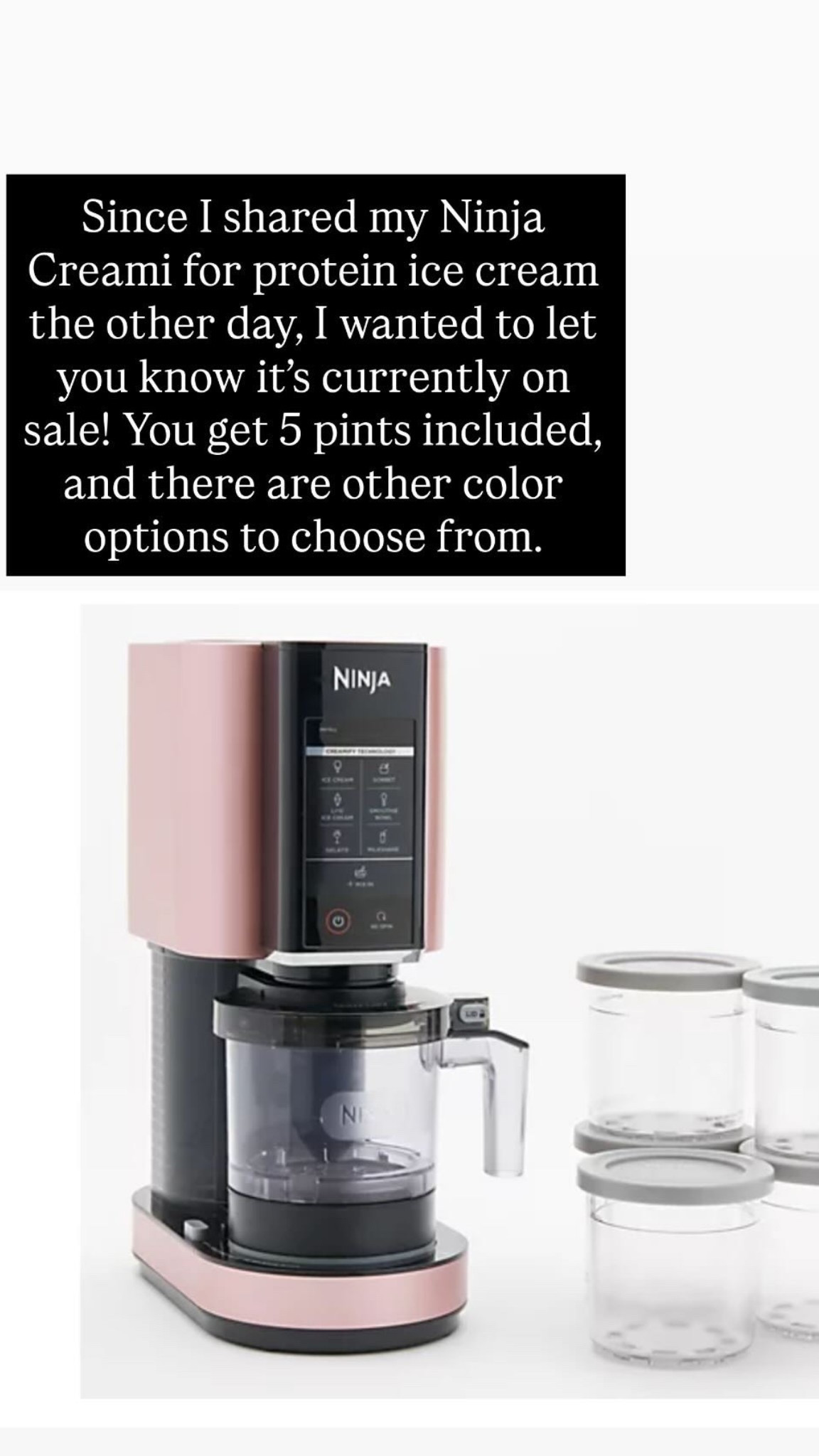 #kitchenfinds #summer #ninjacreami #proteinicecream #homemadetreats #summeressentials #kitchenmusthaves #icecreammaker #healthysnacks #onthegoeats #salealert

#LTKHome #LTKFamily #LTKSeasonal